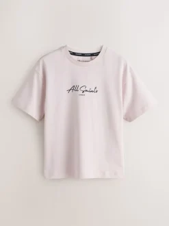 smALLSAINTS Script Logo Crew Neck Relaxed T-Shirts 3 Pack