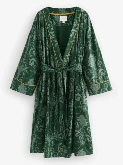 Smaragdgroen - Laura Ashley Josette badjas