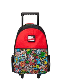 Smiggle Marvel Trolley Backpack with Light Up Wheels