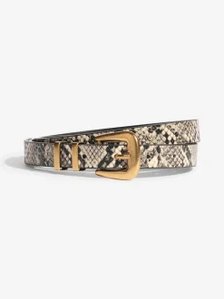 Snake Print, Burgandy and Black - Friends Like These Belts 3 Pack