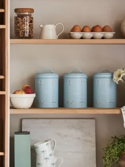 Sophie Allport - Set van 3opslagblikken met libelleprint