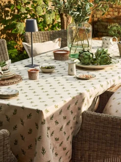 Sophie Allport Linnen Olijfkleurig Tafellaken