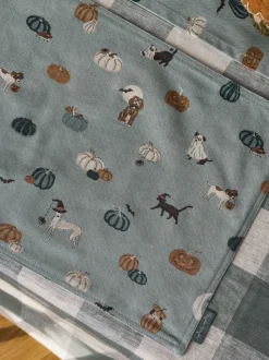 Sophie Allport Paws & Pumpkins wasbare placemats set van 2