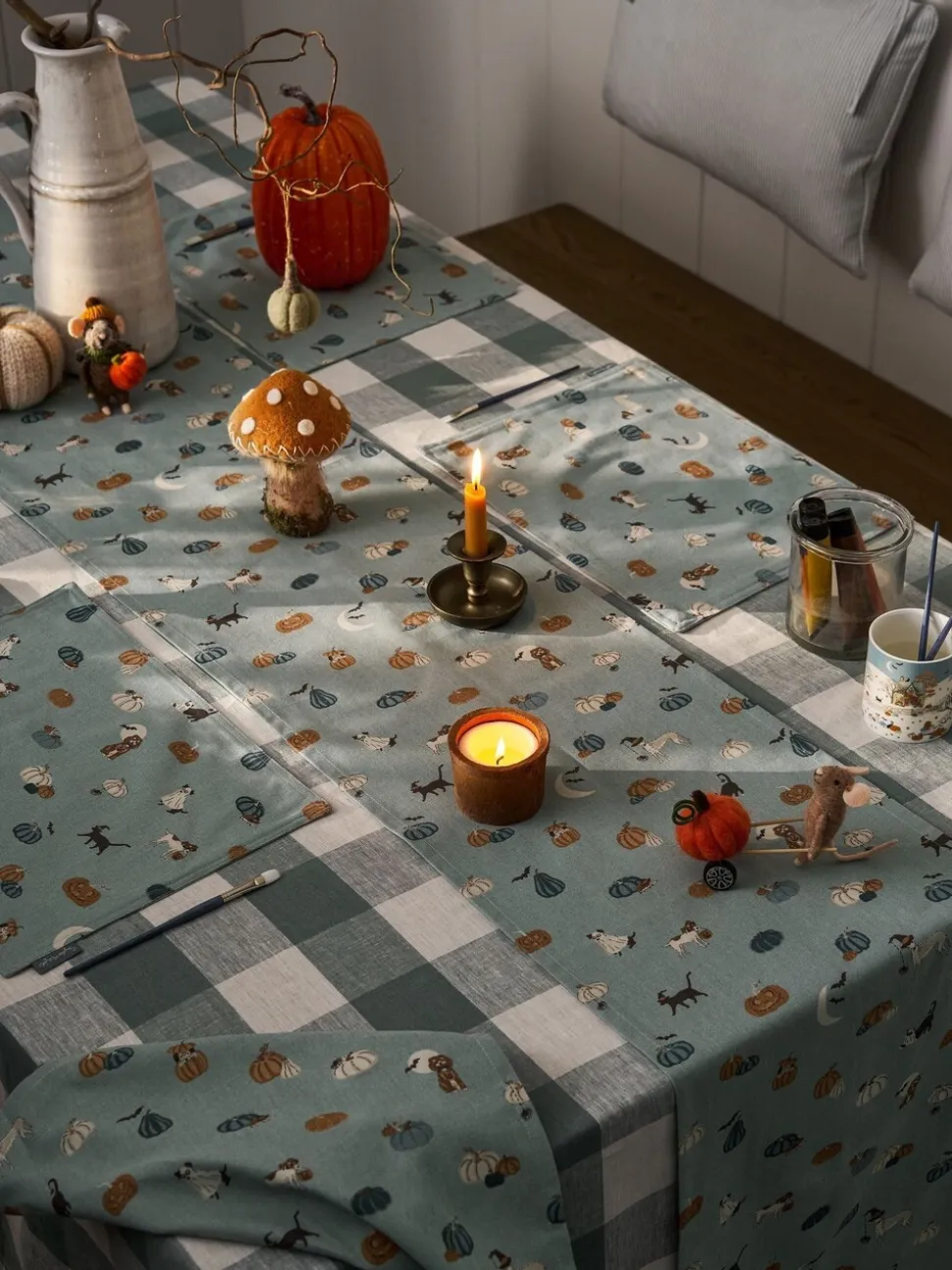 Sophie Allport Paws & Pumpkins tafelloper
