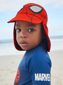 Spider-Man in rood - Legionnaire zwemhoed (3 mnd-10 jr)