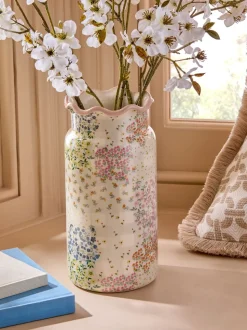 Spring Floral Ceramic Vase