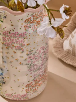 Spring Floral Ceramic Vase
