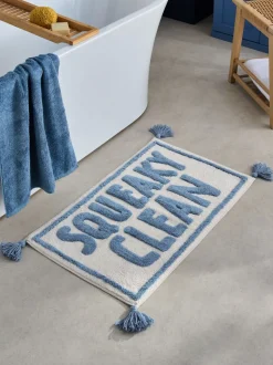 Squeaky Clean Slogan Bath Mat