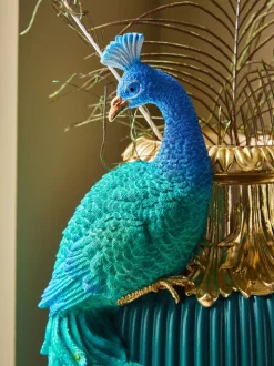 Statement Peacock Urn Ornament