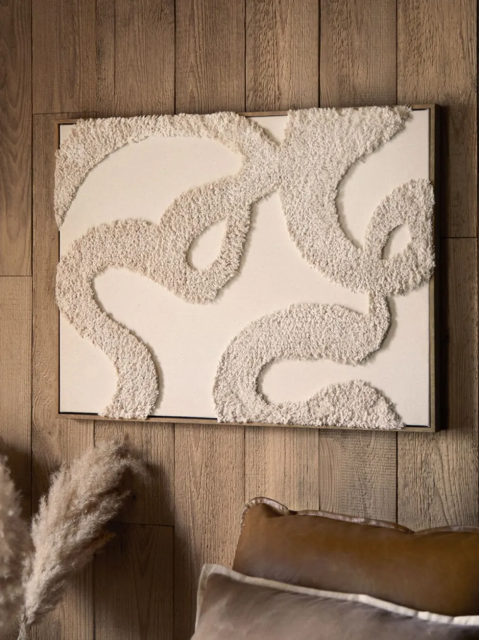 Stof Boucle Abstract ingelijste Wanddecoratie