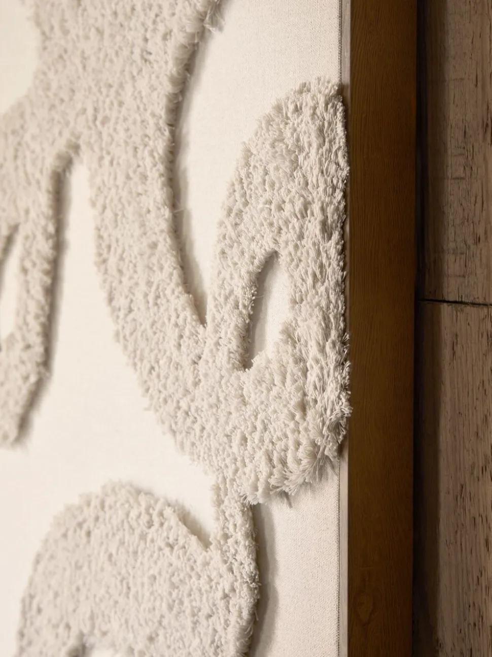 Stof Boucle Abstract ingelijste Wanddecoratie