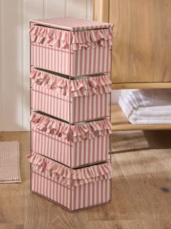 Stripe Frill Storage Drawers