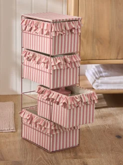 Stripe Frill Storage Drawers