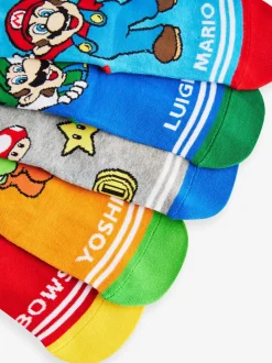 Super Mario - Verpakking van 5 paar Character sokken met hoog katoengehalte