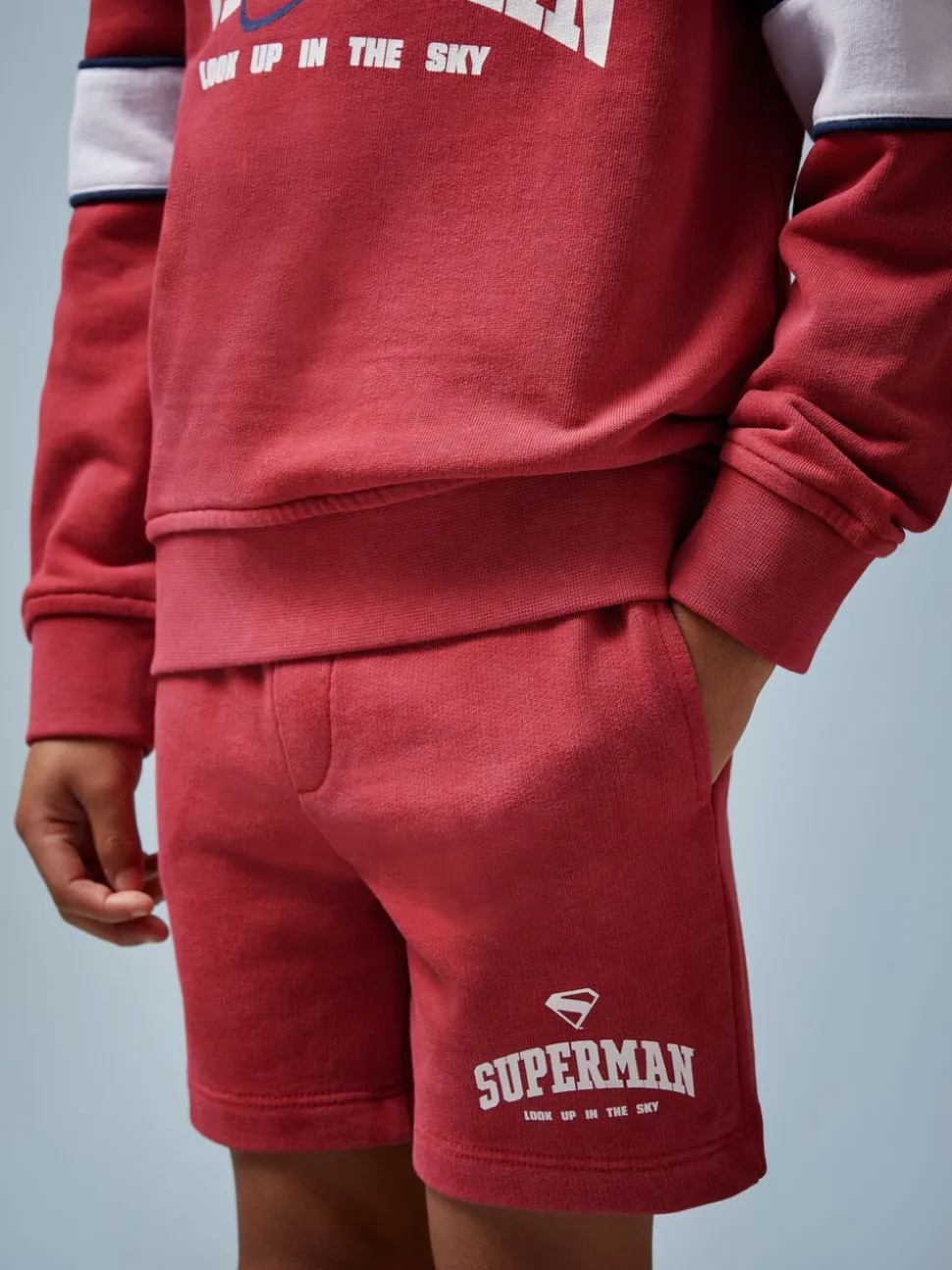 Superman | Reiss Cotton Logo Shorts