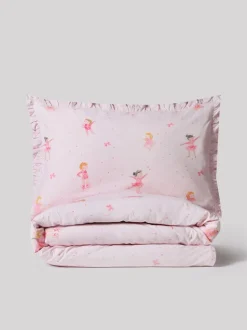 Superzachte 100% katoenen percale set van 200-draads dekbedovertrek en kussensloop
