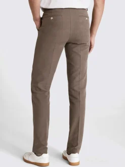 Taupe - MOSS Brushed Cord Trousers