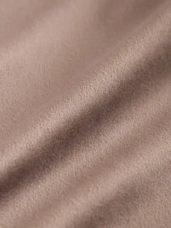 Taupe - Slim Fit - Velvet blazer met zelfrevers