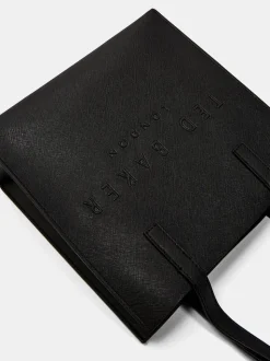 Ted Baker Etan geëtste leren portemonnee en kaarthouder set
