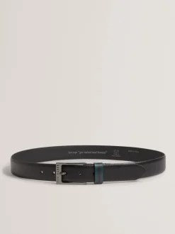 Ted Baker Kendon Stripe Leather Belt