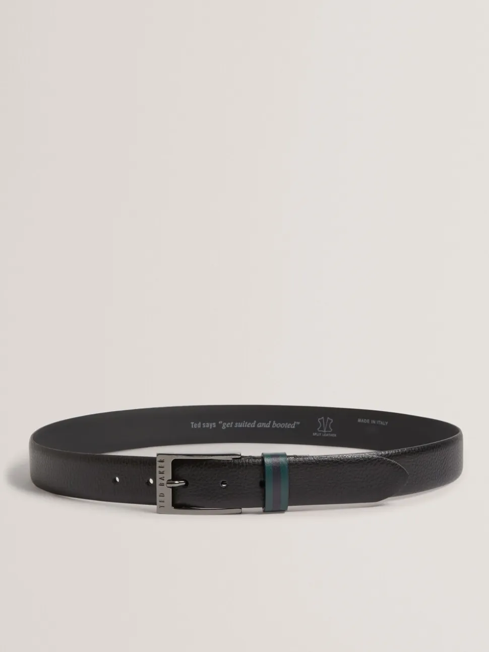 Ted Baker Kendon Stripe Leather Belt