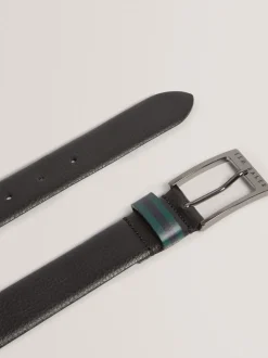 Ted Baker Kendon Stripe Leather Belt