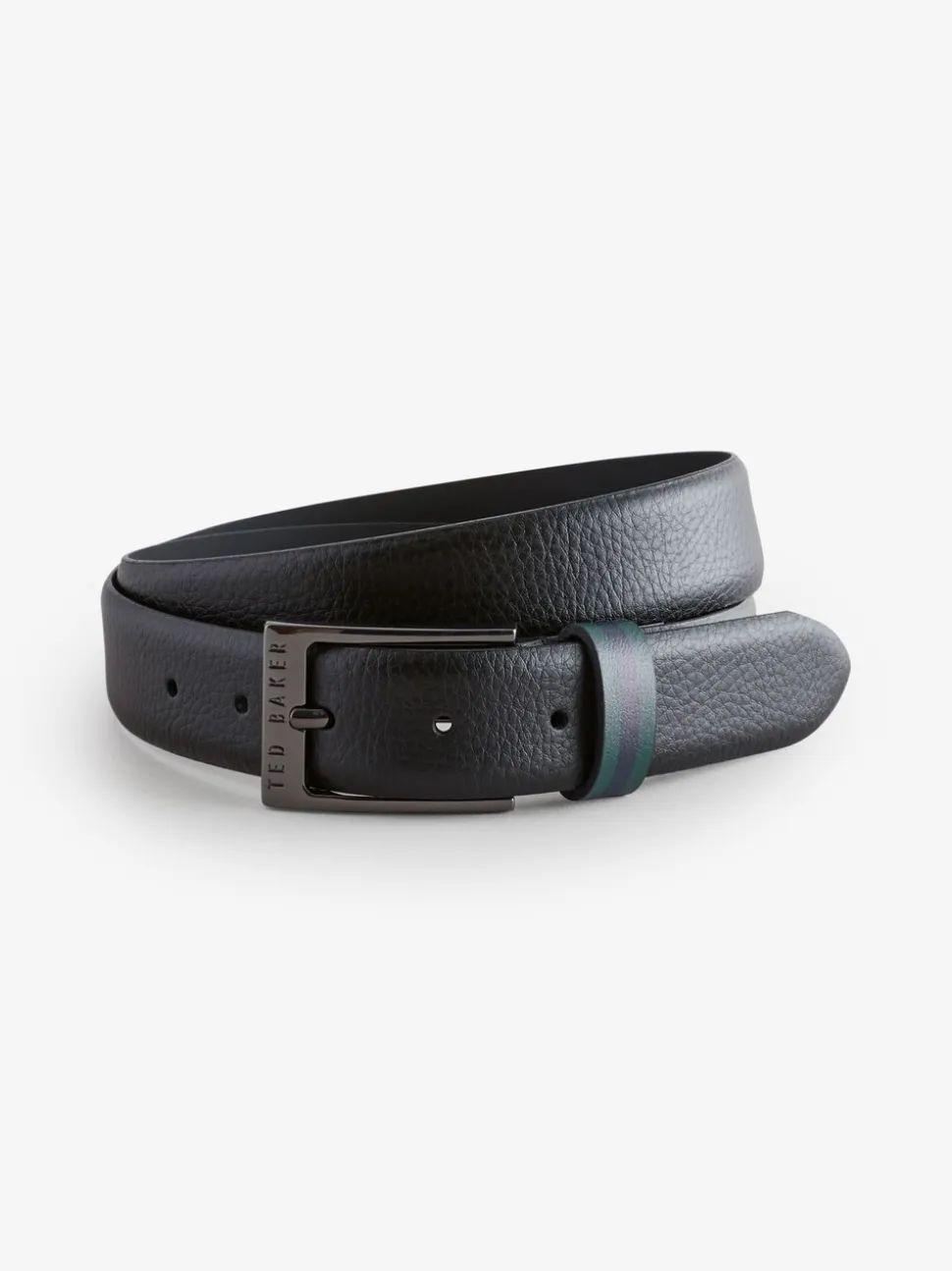 Ted Baker Kendon Stripe Leather Belt