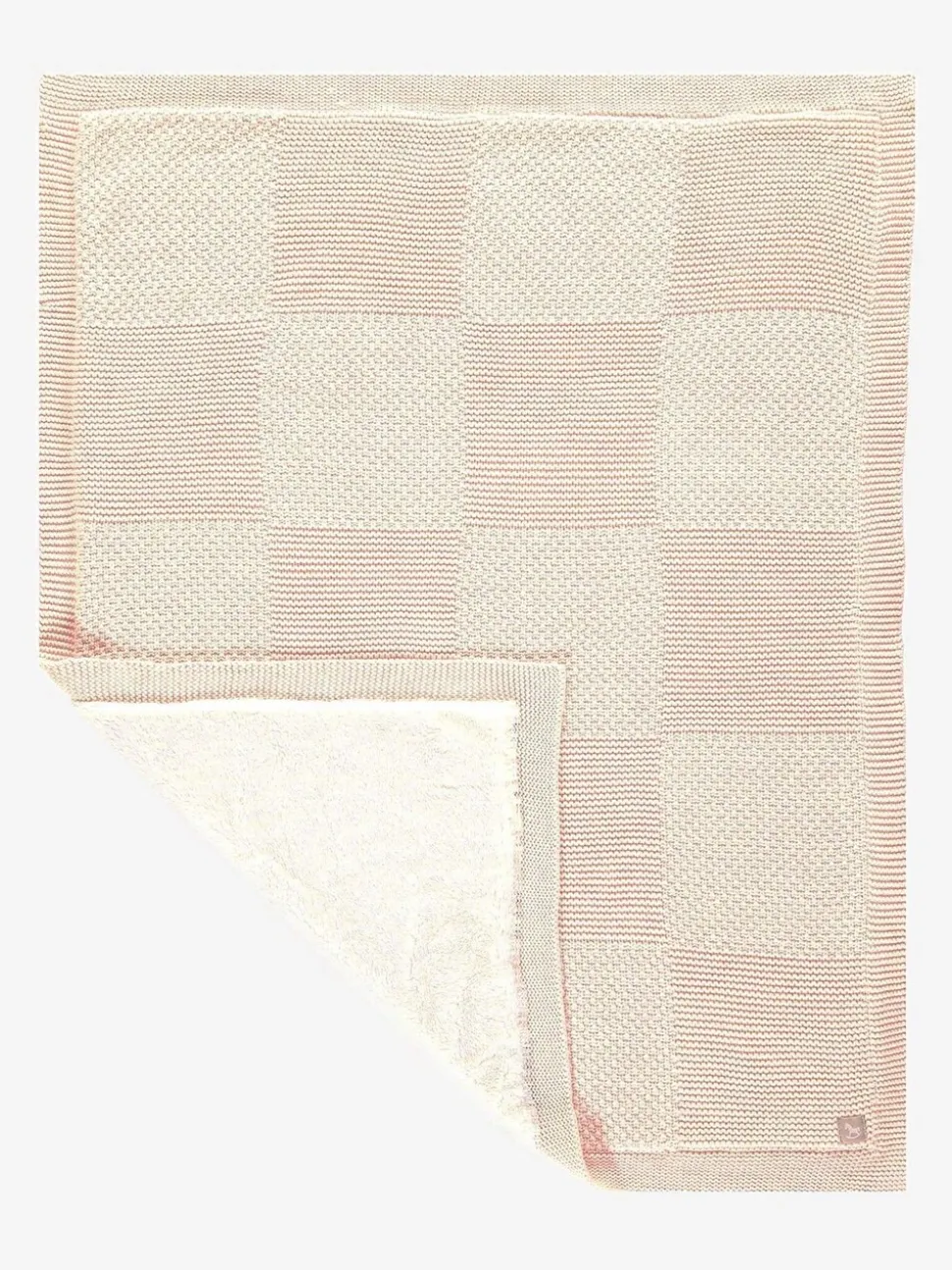 The Little Tailor 100% katoenen pluchen gebreide deken