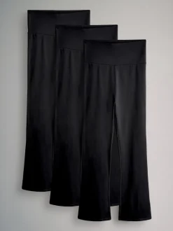 The Set 3 Pack Flared Leggings