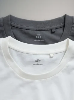 The Set 2 Pack Jersey T-Shirt and Flannel Pyjamas