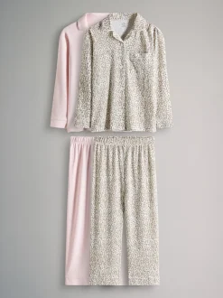 The Set 2 Pack Long Sleeve Viscose Jersey Pyjamas