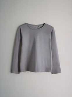 The Set 2 Pack Long Sleeve Cotton Jersey T-Shirt and Woven Bottom Pyjamas Set