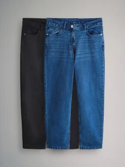 The Set 2 Pack Mom Jeans