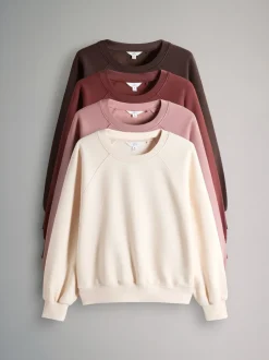 The Set 4 Pack Raglan Sweat Tops