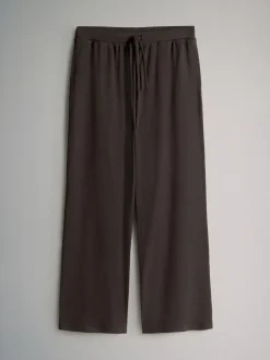 The Set 2 Pack Ribbed Jersey Wide Leg Trouser