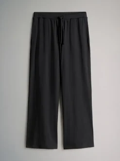 The Set 2 Pack Ribbed Jersey Wide Leg Trouser