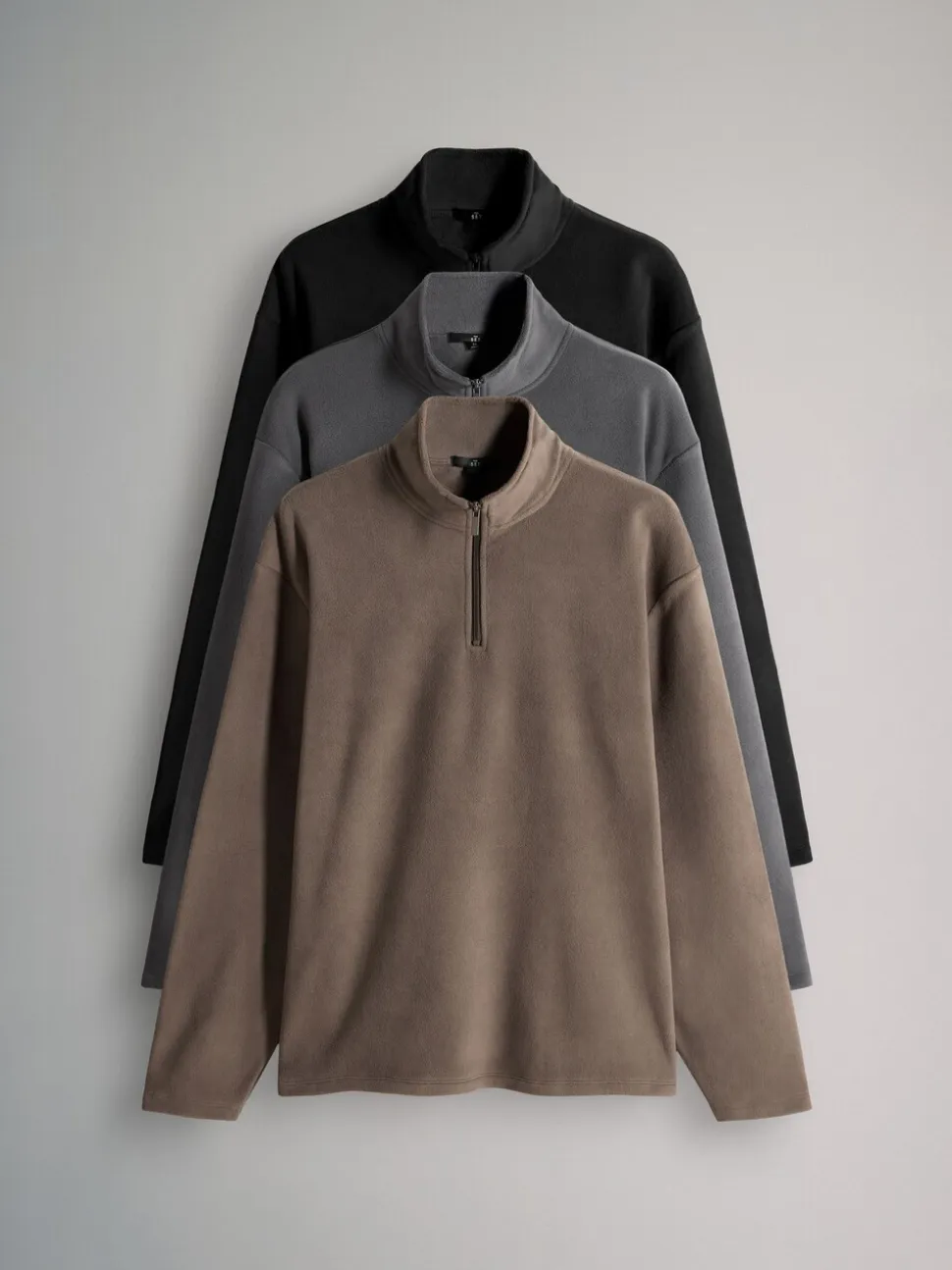 The Set 3 Pack Zip Neck Micro Fleece
