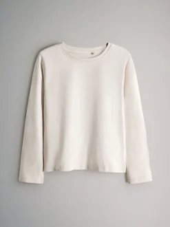 The Set Long Sleeve Cotton Jersey T-Shirt and Woven Bottom Pyjamas Set