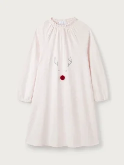 The White Company - Roze Jingles nachthemd met stippen
