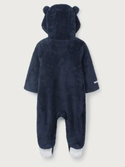 The White Company marineblauwe romper van fleece