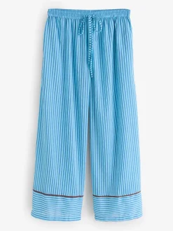 Their Nibs Skinny Stripe Cotton Voile Oversized Long Pyjamas Set