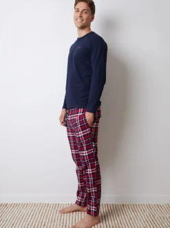 Threadbare - Set van 2 lange ruit pyjama's