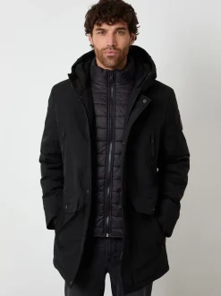 Threadbare Mock Inner Longline Utility Coat