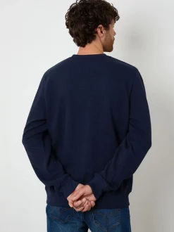 Threadbare Textured Crew Neck Sweatshirt
