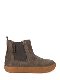 ToeZone River Bruin suède leren Boots met kruisje en rits voor Jongens