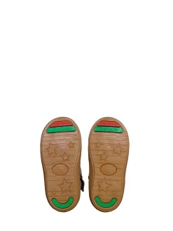 ToeZone River Bruin suède leren Boots met kruisje en rits voor Jongens