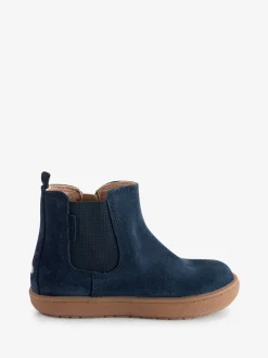 ToeZone Sam suède leren Boots met elastische inzet en rits voor Jongens