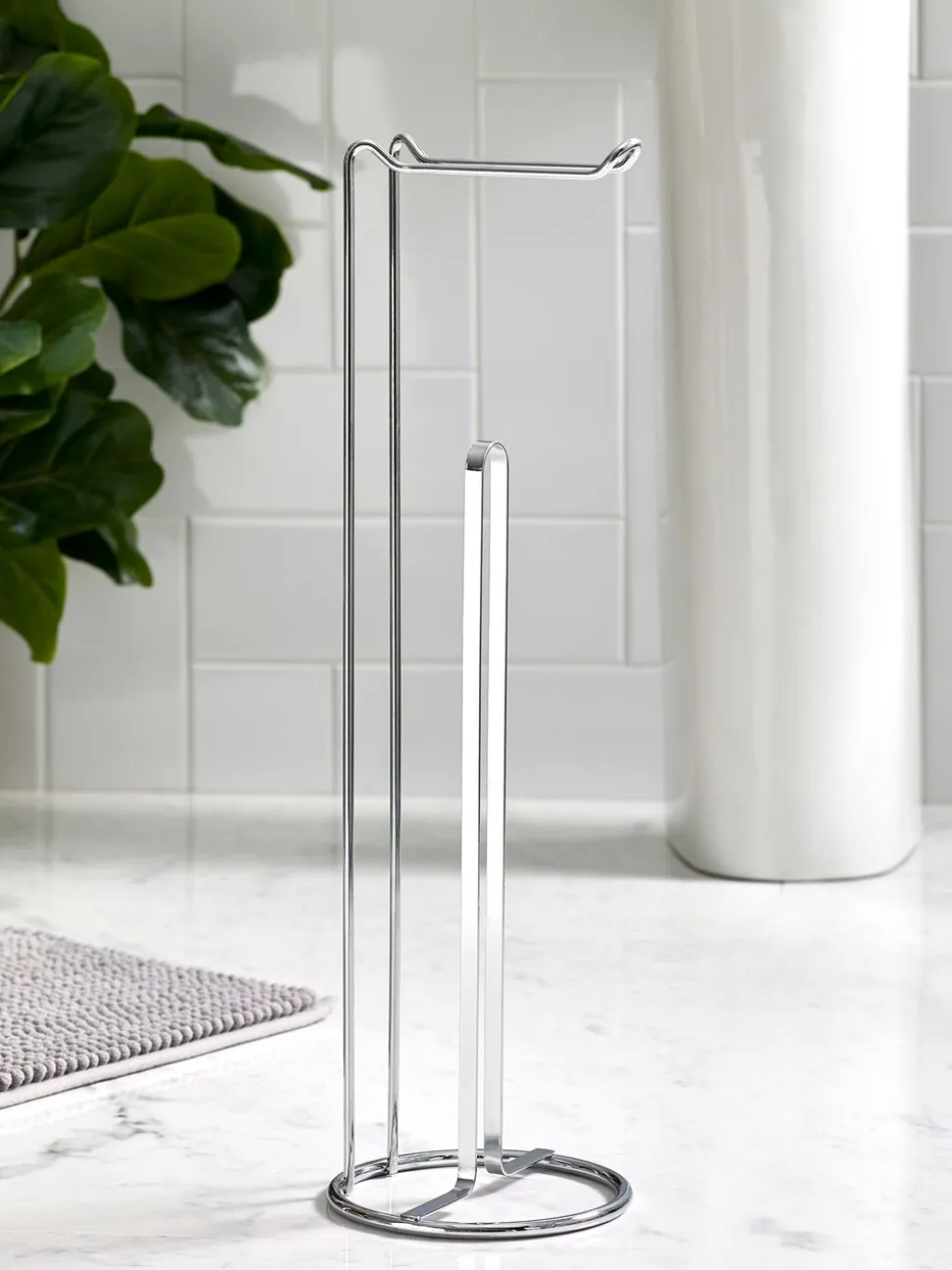 Toiletrolhouder van metalen draad
