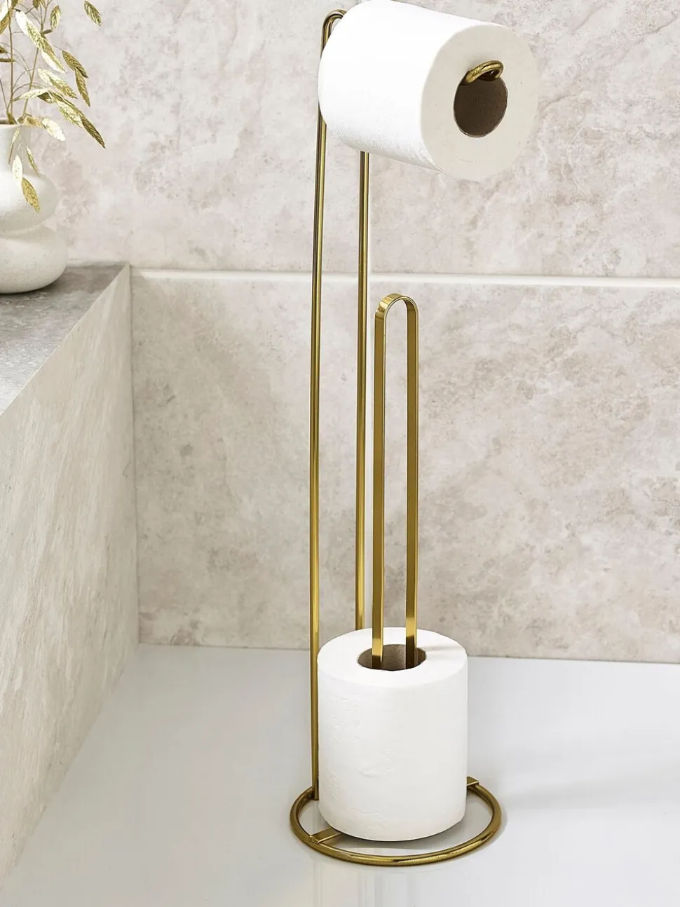 Toiletrolhouder van metalen draad