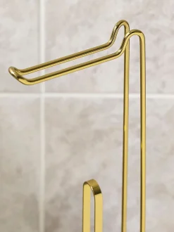 Toiletrolhouder van metalen draad